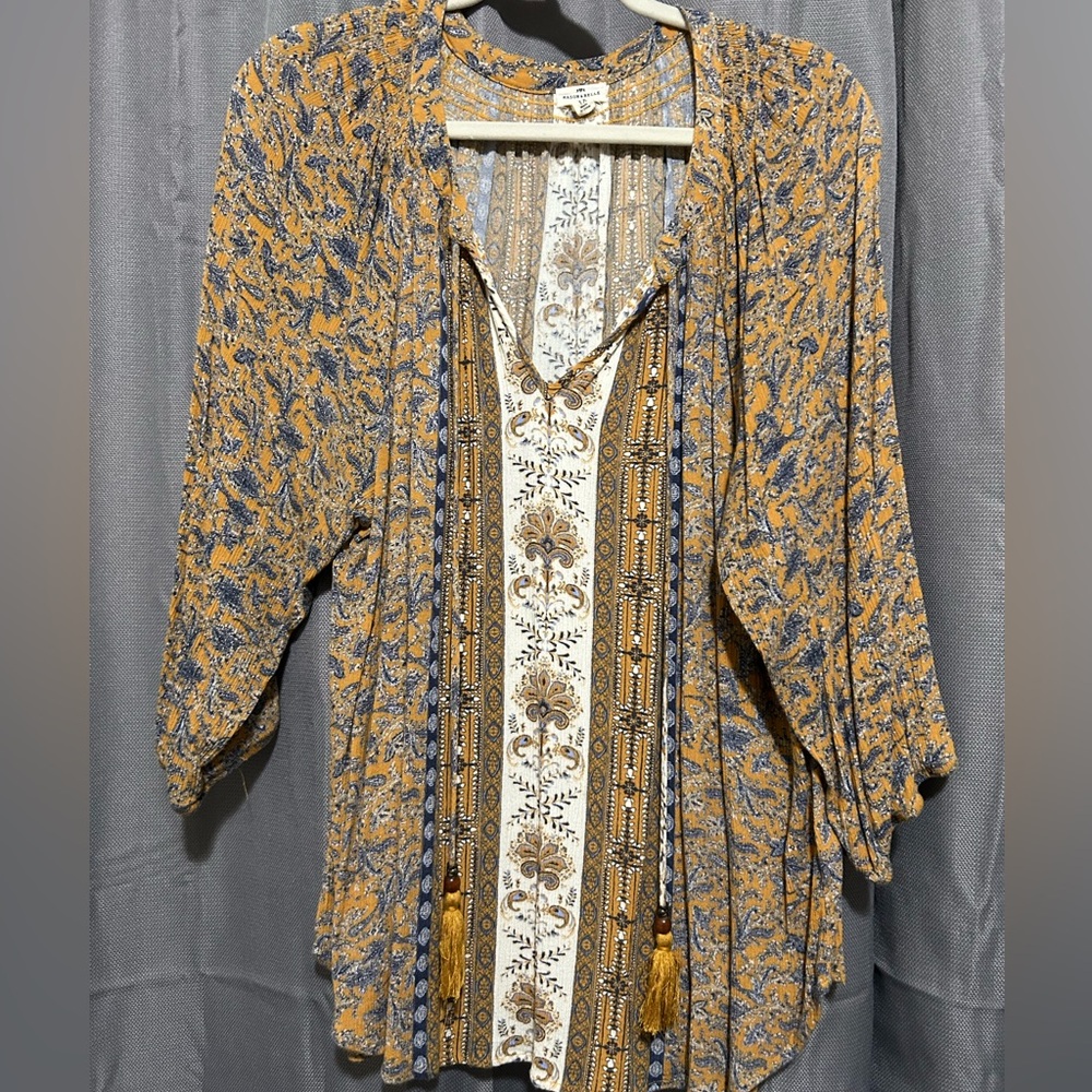 Mustard Yellow Tassel Detail Top - Picture 8 of 16
